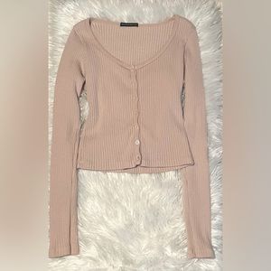 Brandy Melville Zelly Ribbed Long Sleeve Top